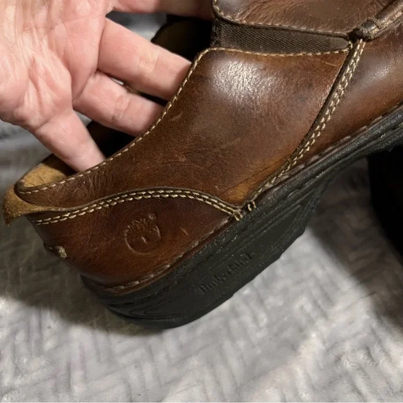 Timberland Smart Comfort Soft Leather Slip Ons 9M Brown - Picture 8 of 16